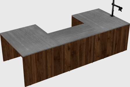 U-shaped desk