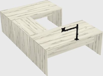 U-shaped desk