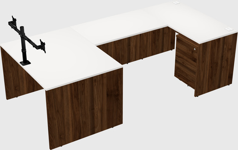 U-shaped desk