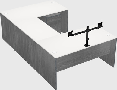 U-shaped desk