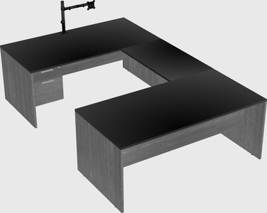 U-shaped desk