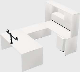 U-shaped desk