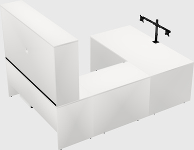 U-shaped desk