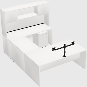 U-shaped desk