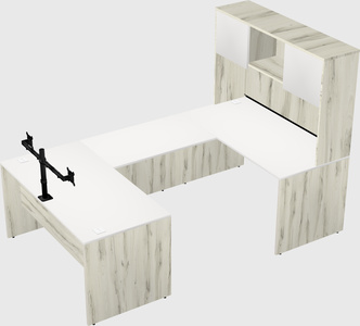 U-shaped desk