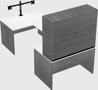 U-shaped desk