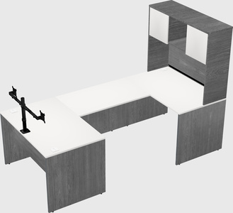 U-shaped desk