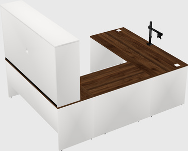 U-shaped desk