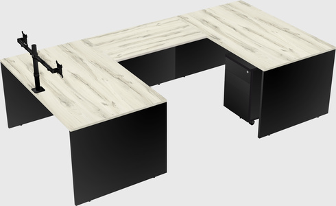 U-shaped desk