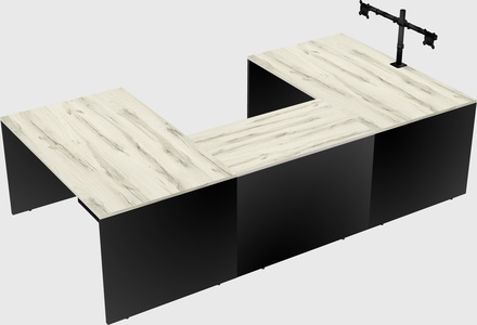U-shaped desk