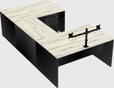 U-shaped desk