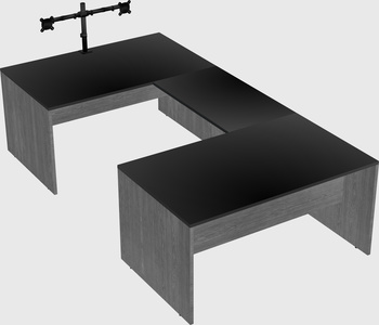 U-shaped desk