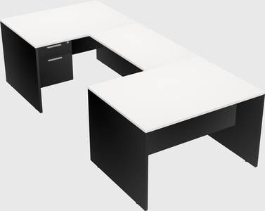 U-shaped desk