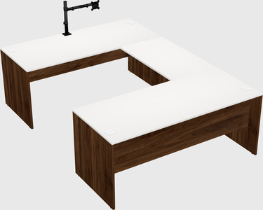 U-shaped desk