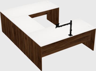 U-shaped desk