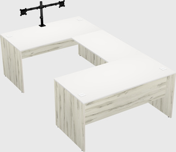 U-shaped desk