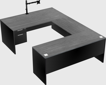 U-shaped desk