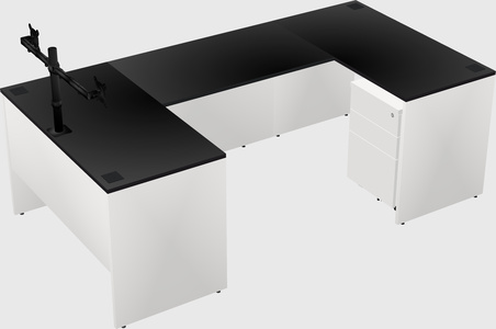 U-shaped desk