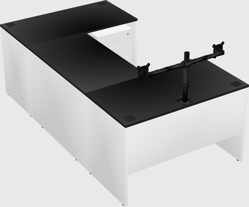 U-shaped desk