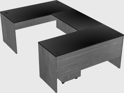 U-shaped desk