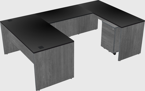 U-shaped desk