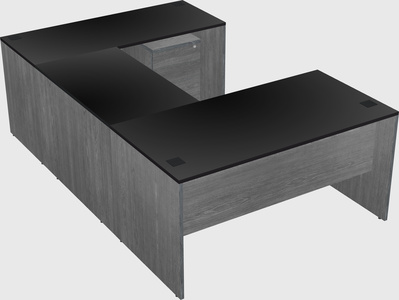 U-shaped desk