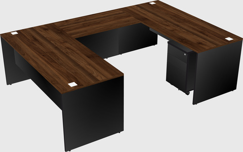 U-shaped desk