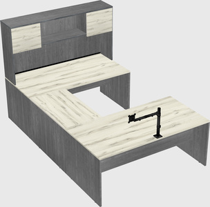 U-shaped desk
