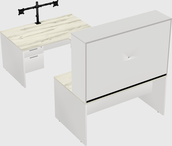 U-shaped desk