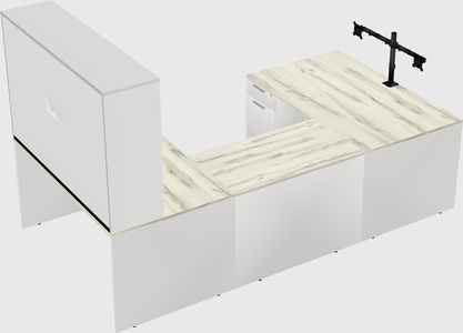 U-shaped desk