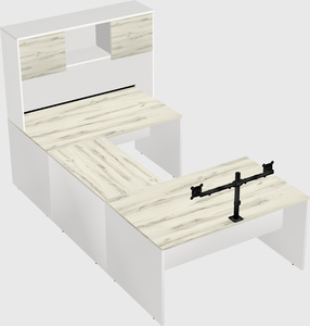 U-shaped desk