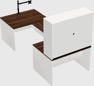 U-shaped desk