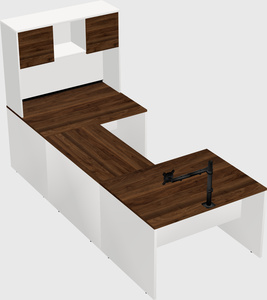 U-shaped desk