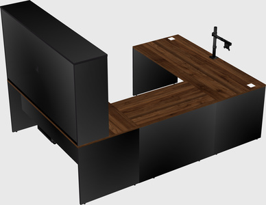 U-shaped desk