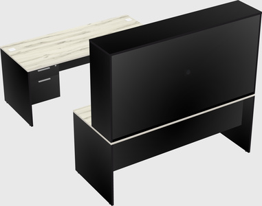 U-shaped desk