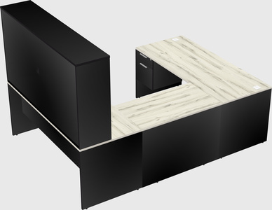 U-shaped desk