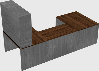 U-shaped desk