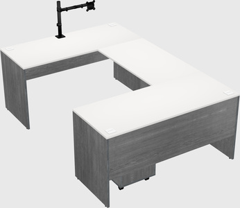 U-shaped desk