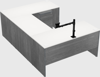 U-shaped desk
