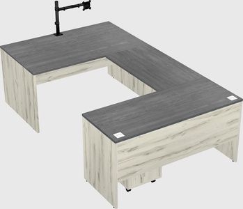 U-shaped desk
