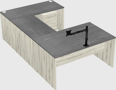 U-shaped desk