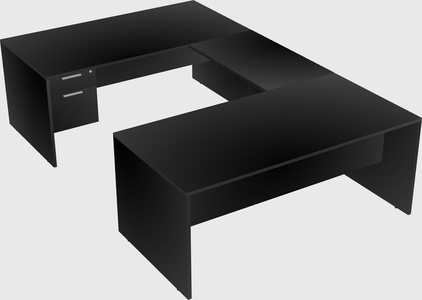 U-shaped desk