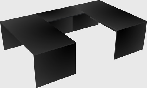 U-shaped desk