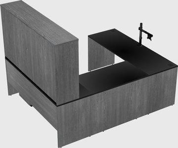 U-shaped desk