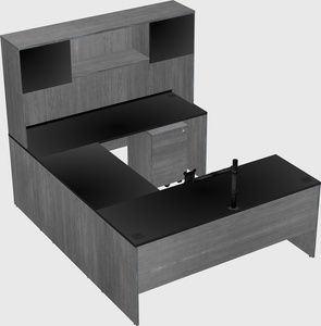 U-shaped desk