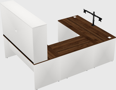 U-shaped desk