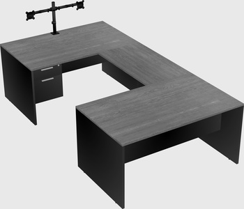 U-shaped desk