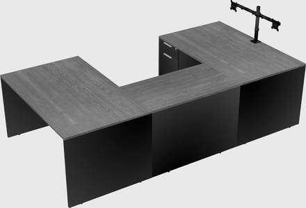 U-shaped desk