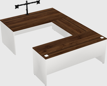U-shaped desk