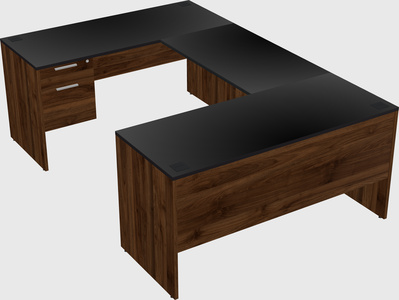 U-shaped desk